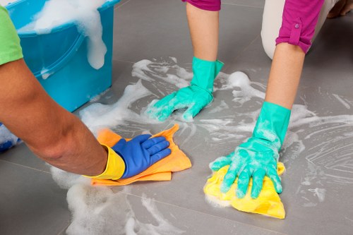 Professional domestic cleaning in a shared living space