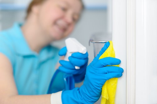 Final post-build clean in London preparing a home or office for use