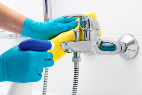 Deep one off cleaning service in a kitchen with polished surfaces