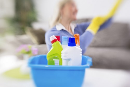 Deep cleaning and property care in a premium London home