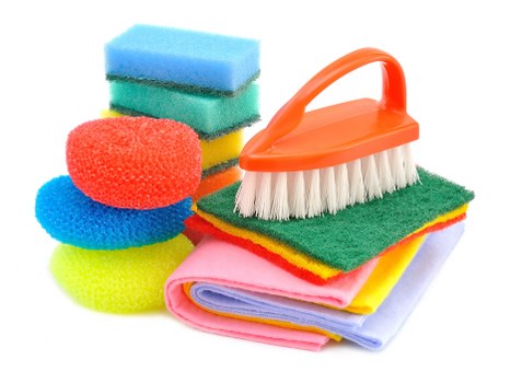 Professional Airbnb cleaning service preparing a bathroom for guests